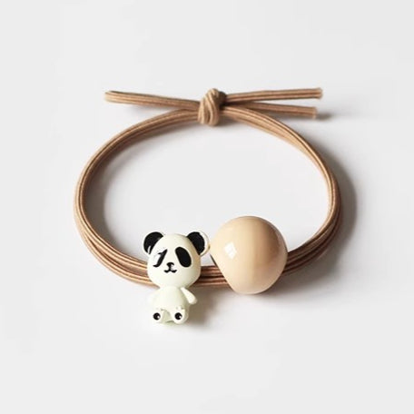 Panda Hair Tie Women Simple Elegant Trendy Elastic Durable Ponytail Band