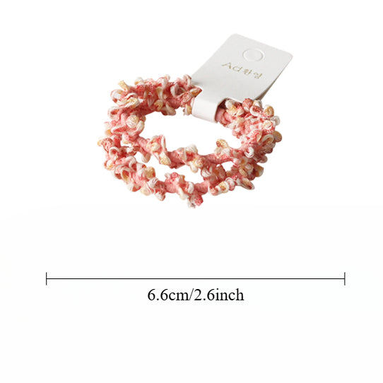 Colorful Bead Hair Tie, High Elasticity Durable Hair Band for Women, 2024 New High-end Hair Loop Accessory