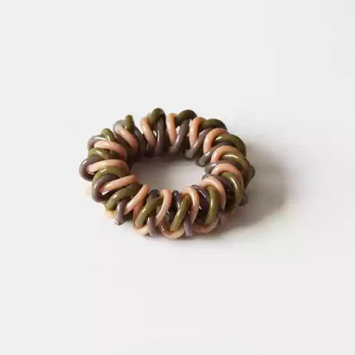 Coiled Telephone Cord Hair Tie - Trendy Elegant Elastic Band for Women, High Elasticity Durable Hair Ties for Tying Hair