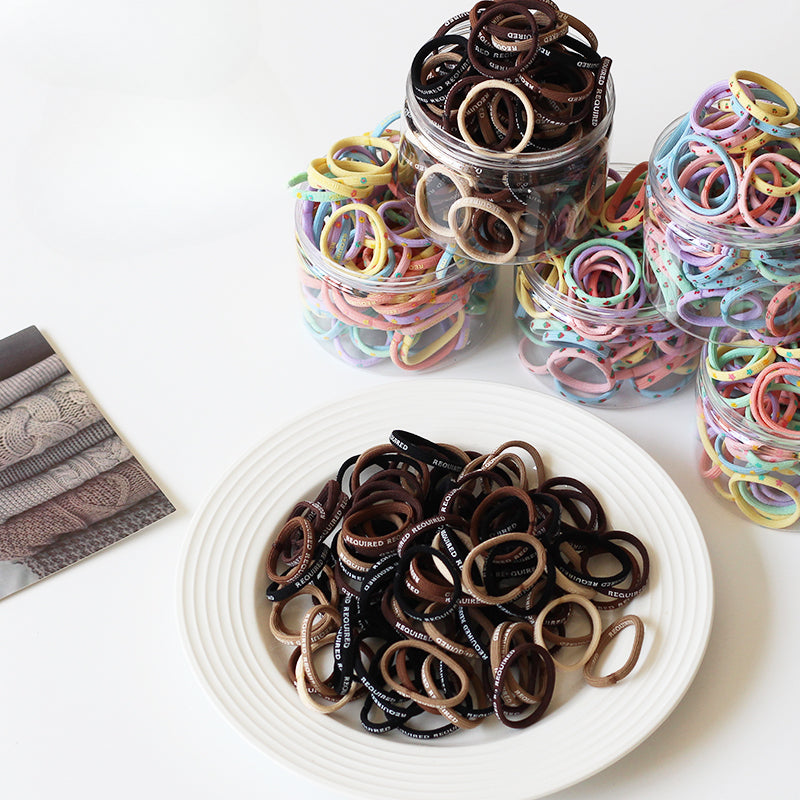 Cute Canister Hair Ties High Elasticity Durable Hairbands Stylish Hair Accessories For Women Perfect For Ponytails