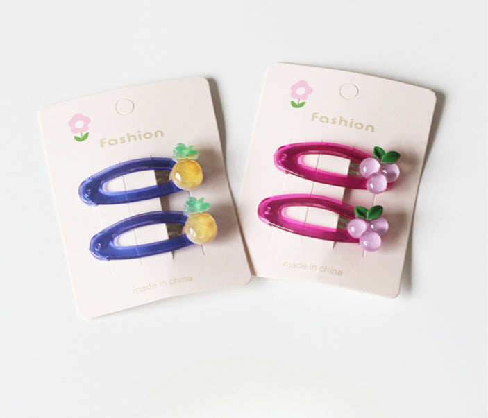 Candy Fruit Hair Clips Women New Cute Cartoon Side Hair Accessory