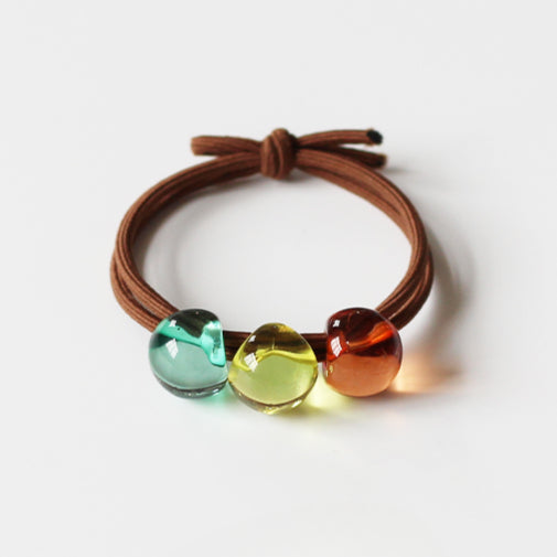 Crystal Clear High Ponytail Hair Tie - 2024 New Premium Hair Loop, High Elasticity Durable Elastic Band for Hair Ties