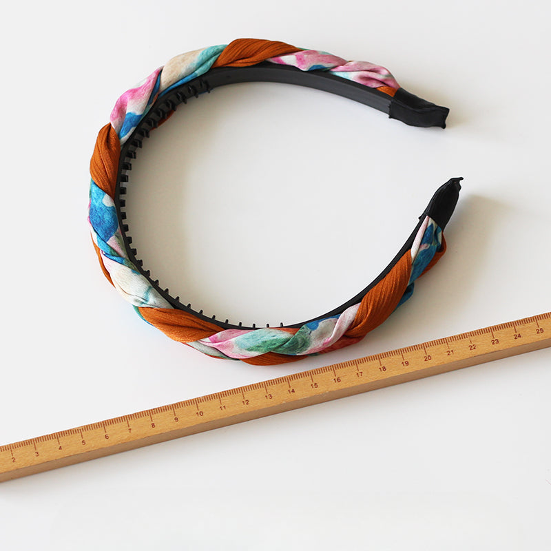 Colorful Twist Headband Stylish Hair Accessory High-End Design For Women Perfect For Makeup Or Daily Use