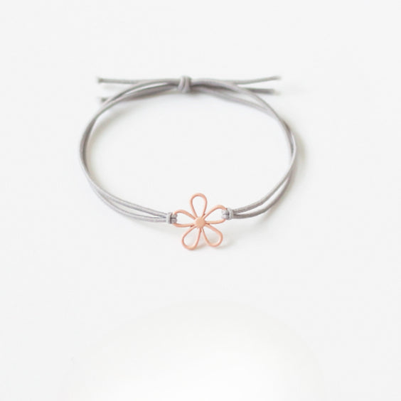 Fresh and Elegant Hair Ties for Women - Korean Trendy Hollow Flower Minimalist Hair Loops and Ponytail Elastic Bands
