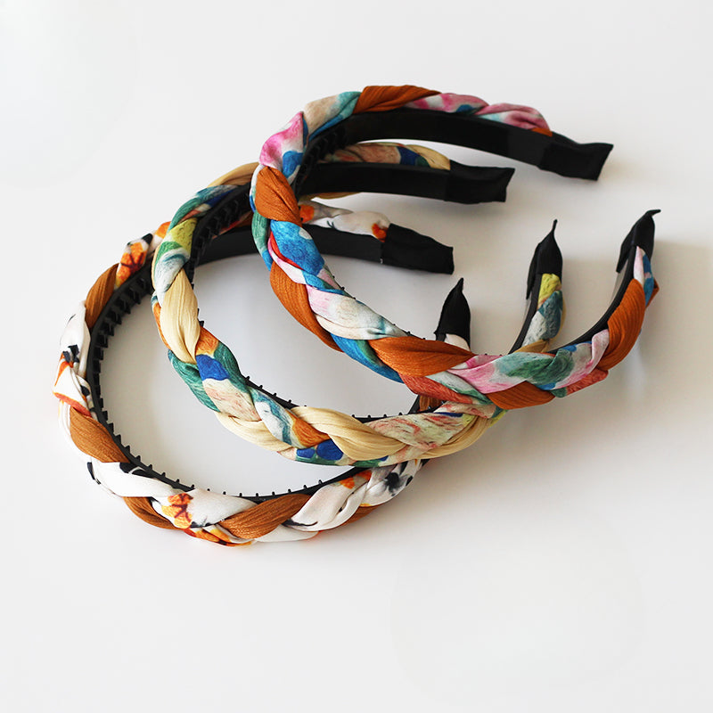 Colorful Twist Headband Stylish Hair Accessory High-End Design For Women Perfect For Makeup Or Daily Use