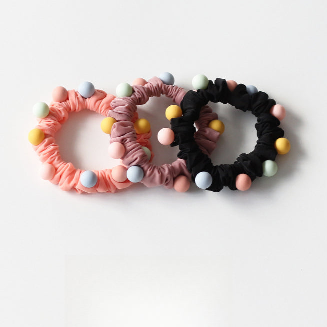 Candy-colored Hair Tie, New High-end Cute Hair Loop, Elastic Hair Accessory