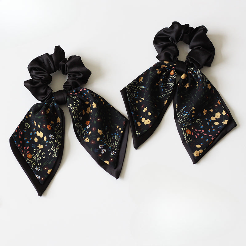 Bow and Flower Hair Tie, 2024 New High-end Hair Loop, High Elasticity Durable Elastic for Hairstyles