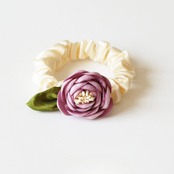 Rose Hair Tie, 2024 New High-end Stylish Hair Loop,Graceful Elastic for Women's Hairstyles