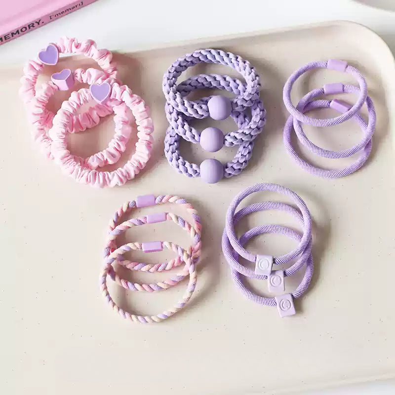 Fresh Large Intestine Hair Tie - 2024 New Premium Hair Loop, Elastic Band for High Ponytails(Five-Piece)