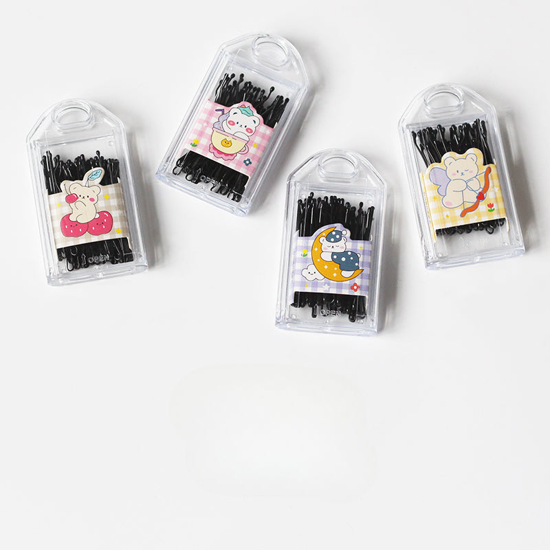 Black Hair Clips Simple And Stylish Hair Accessories Perfect For Bangs Or Stray Hair