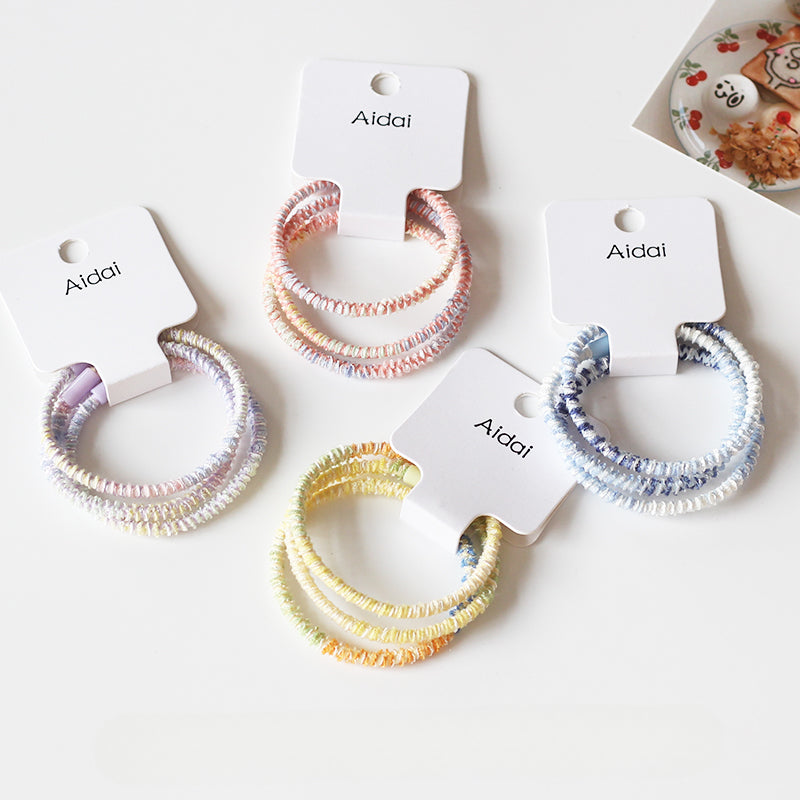 Set Of Three Hair Ties, High-Elasticity And Durable For Women To Tie Hair