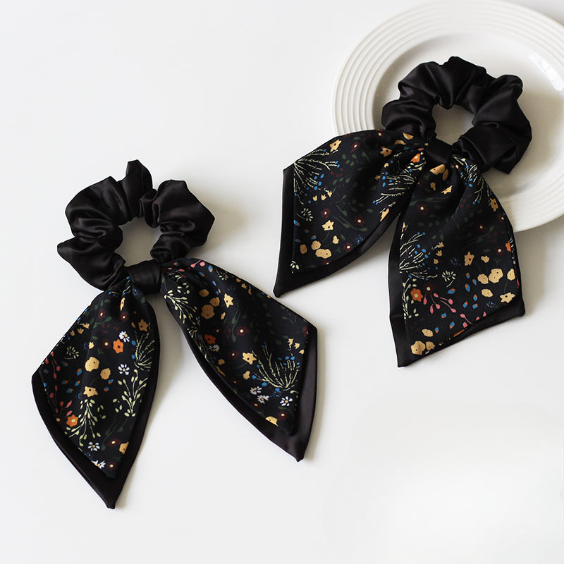 Bow and Flower Hair Tie, 2024 New High-end Hair Loop, High Elasticity Durable Elastic for Hairstyles
