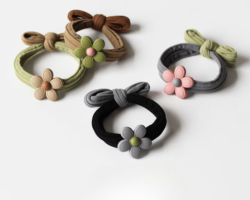 Flower Hair Ties, Seamless And Stylish For Women To Tie Hair