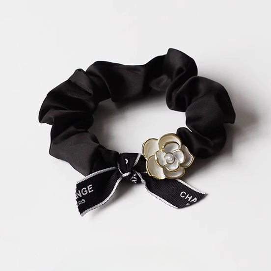 Camellia Hair Tie - Trendy Elegant Hair Accessory, 2024 New High-End Elastic Band for Women's Hair Ties