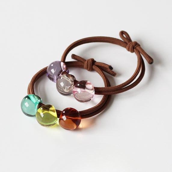 Crystal Clear High Ponytail Hair Tie - 2024 New Premium Hair Loop, High Elasticity Durable Elastic Band for Hair Ties