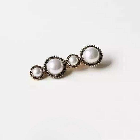 Baroque Hair Clip Side Trendy New Vintage Bangs Clip Elegant Hair Accessory