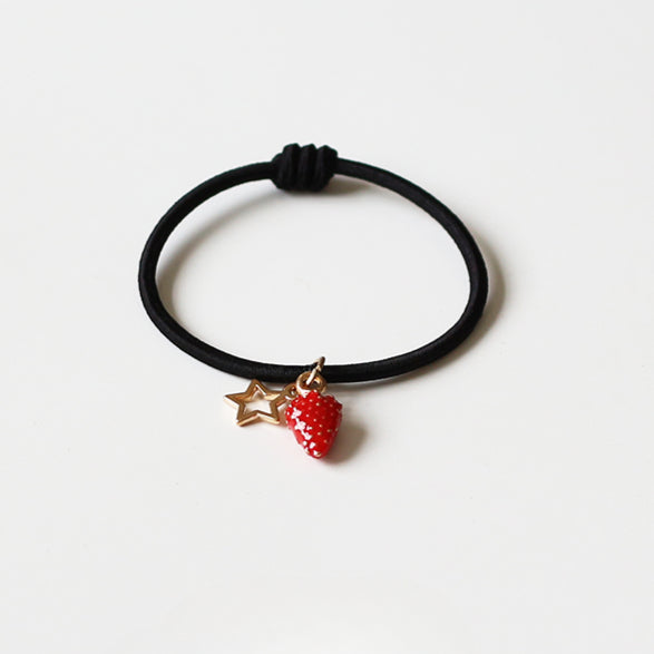 Persimmon Wish Bracelet Hair Tie - Cute Trendy Lucky Hair Accessory, New Simple and Elegant Small Elastic Hair Band
