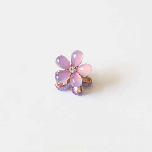 Faux Crystal Mini Claw Clips - Trendy Elegant Small Shark Clips, Bang Clips and Hair Accessories