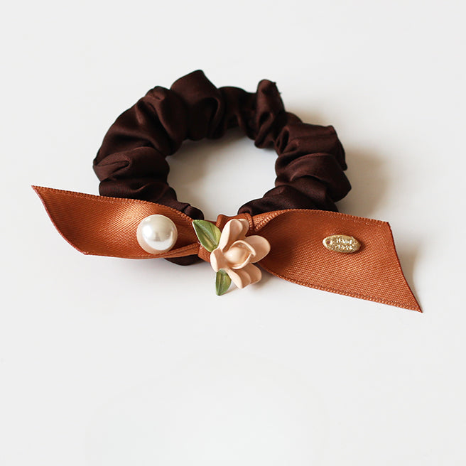 Rose Large Intestine Hair Tie - Trendy Elegant Elastic Band for Women's Hair Ties, Premium Hair Accessory