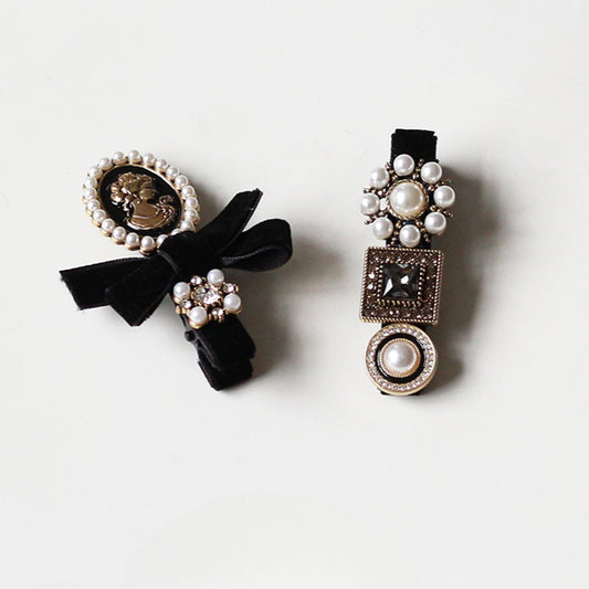 Baroque Hair Clip Side Trendy New Vintage Bangs Clip Elegant Hair Accessory