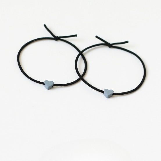 Heart Hair Ties For Couples, Two-In-One And Stylish For Women And Men To Tie Hair