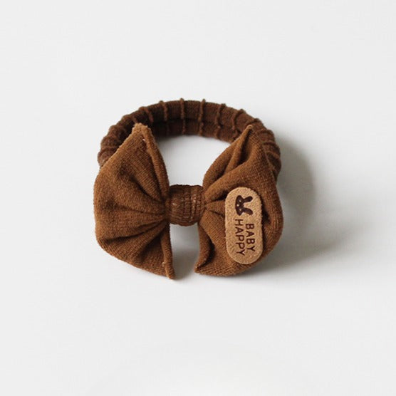 Brown Bow Hair Ties, Seamless And Stylish For Women To Tie Hair