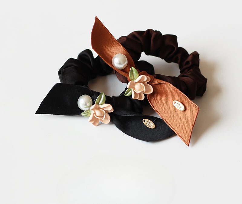 Rose Large Intestine Hair Tie - Trendy Elegant Elastic Band for Women's Hair Ties, Premium Hair Accessory