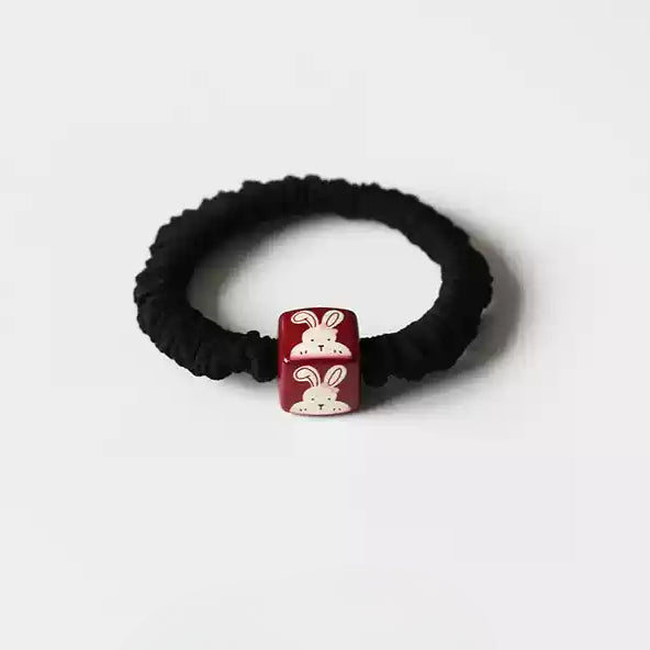 Square Hair Ties - Trendy Elegant Ponytail Elastic Bands, Thick High Elasticity Durable Hair Ties for Tying Hair