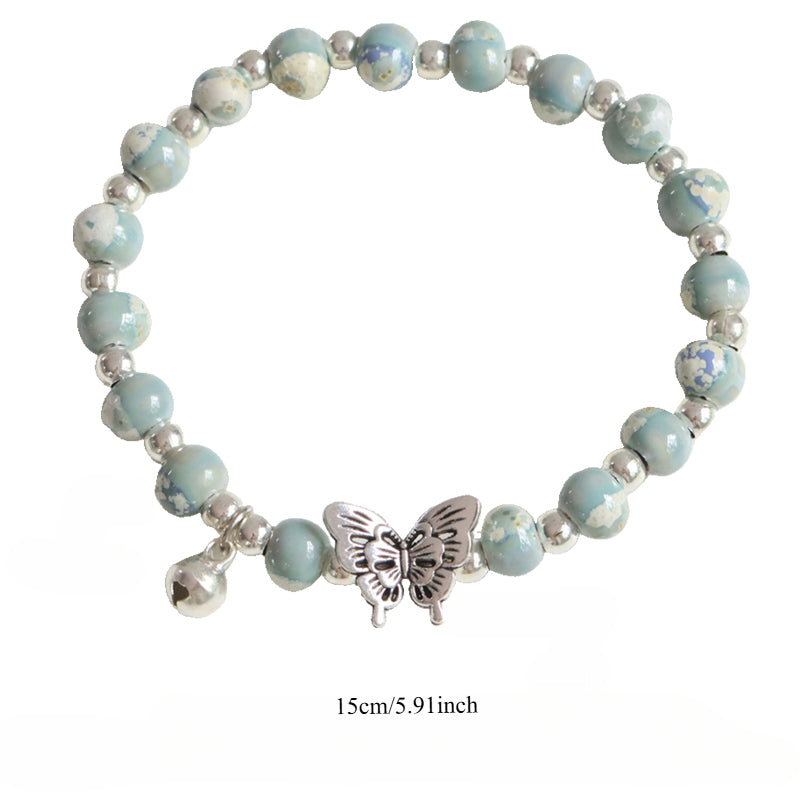 Butterfly Porcelain Bracelet - Modern Oriental Design
