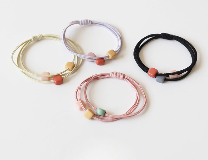 Candy Beaded Hair Tie New Cute Elegant Trendy Durable Hair Band