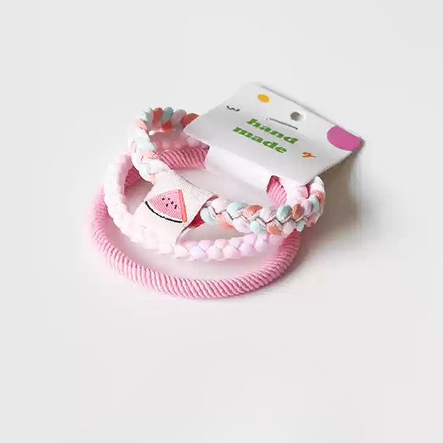Candy-Colored Hair Ties Cute Trendy Korean Japanese Minimalist Hairbands Women