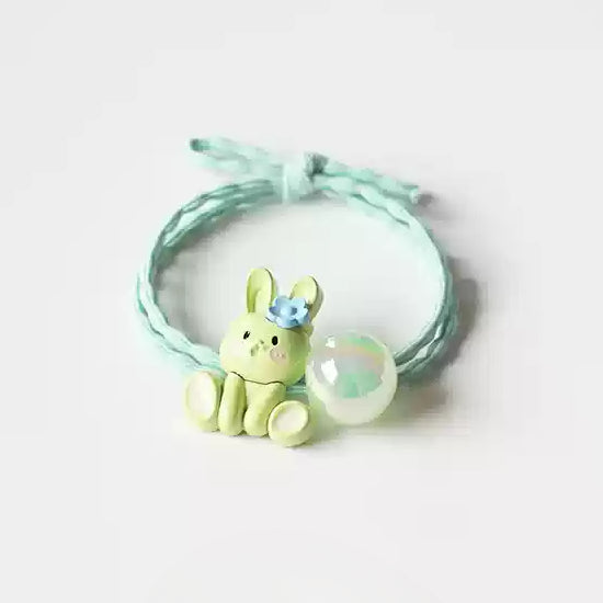 Bunny Hair Tie - Trendy Elegant Ponytail Accessory, Simple Cute Elastic Band for Tying Hair