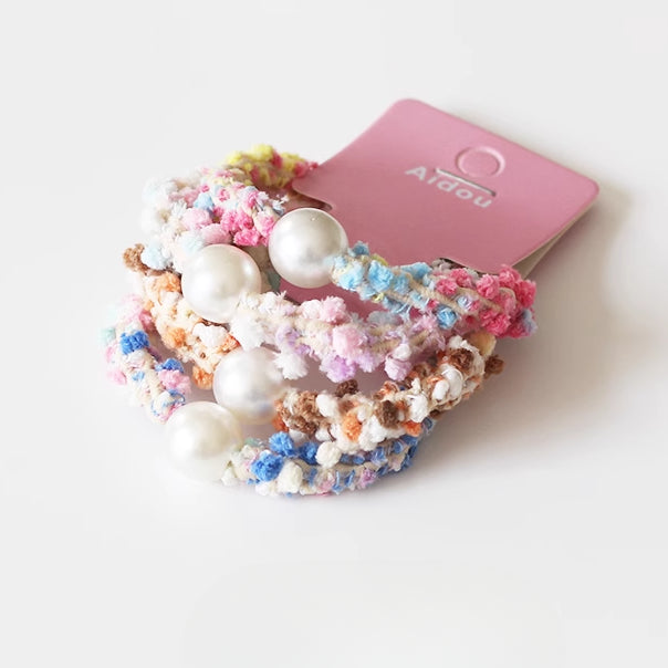 Colorful Plush Hair Tie - Women's Trendy Elegant Hair Band, 2023 New Elastic Band for Tying Hair