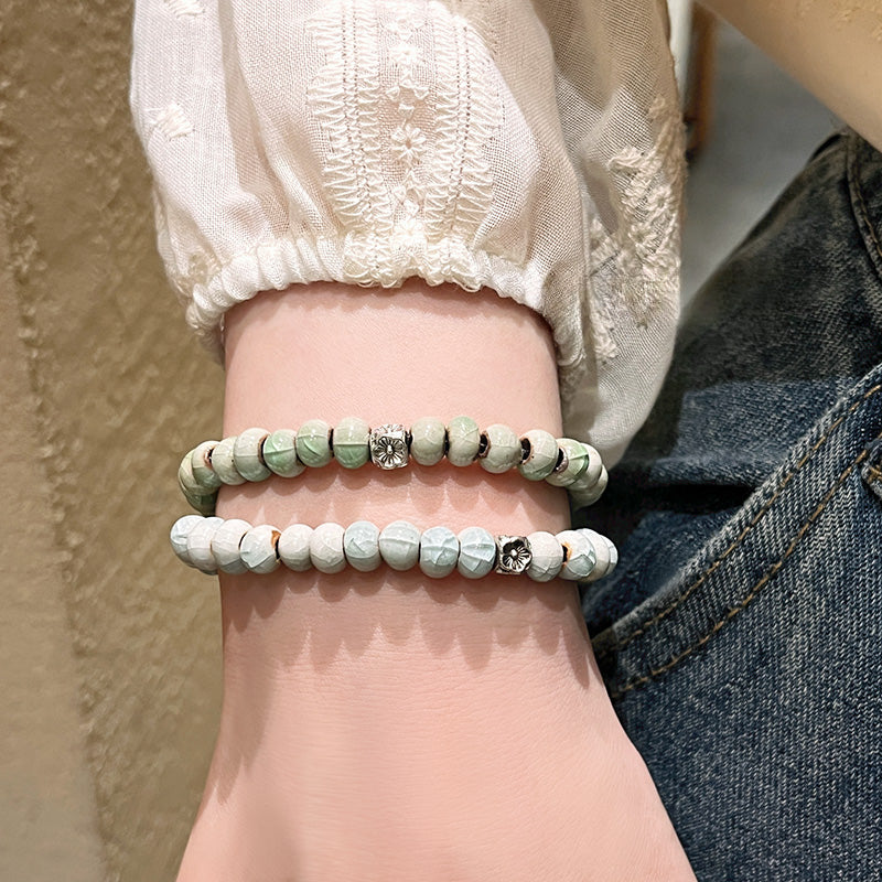 Elegance Porcelain Bead Bracelet for Women - New Hit for Girls and Couples.