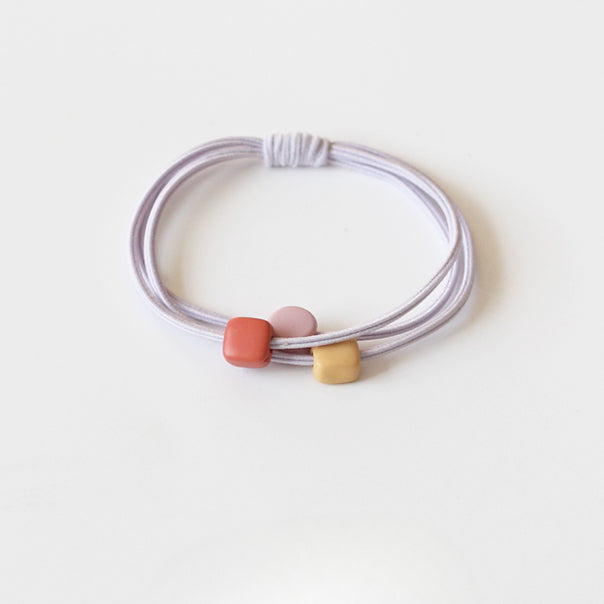 Candy Beaded Hair Tie New Cute Elegant Trendy Durable Hair Band