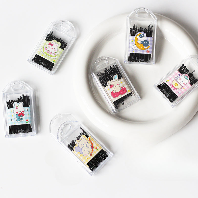 Black Hair Clips Simple And Stylish Hair Accessories Perfect For Bangs Or Stray Hair
