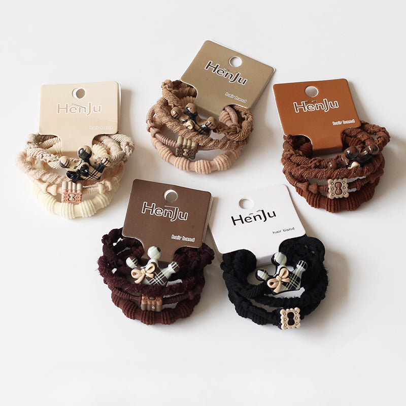 Crown Bow Hair Ties, High-Elasticity And Durable For Women To Tie Hair