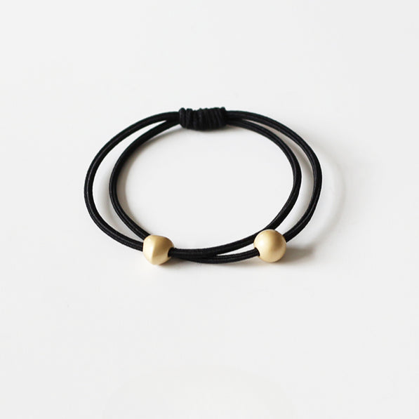 Simple Double-Layer Hair Ties, High-Elasticity And Durable For Women To Tie Hair