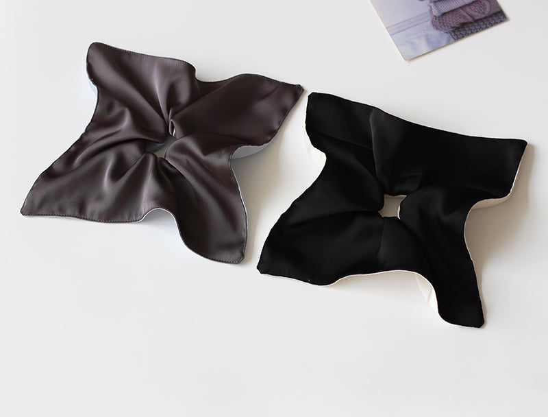 Silk Scarf French Retro Hair Tie - Korean Trendy New Premium Hair Band and Elastic for Women