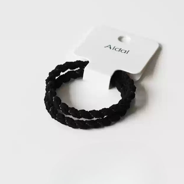 Fresh and Simple Hair Ties - Elastic Bands for Women's Ponytails, Trendy 2024 New Hair Loops and Accessories( Two-Piece Set)