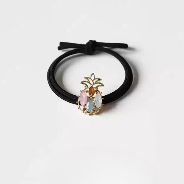 Bracelet Hair Ties - Elegant Beaded Elastic Bands, Cool Style Pearl Hair Ties, Fresh Ponytail Accessories