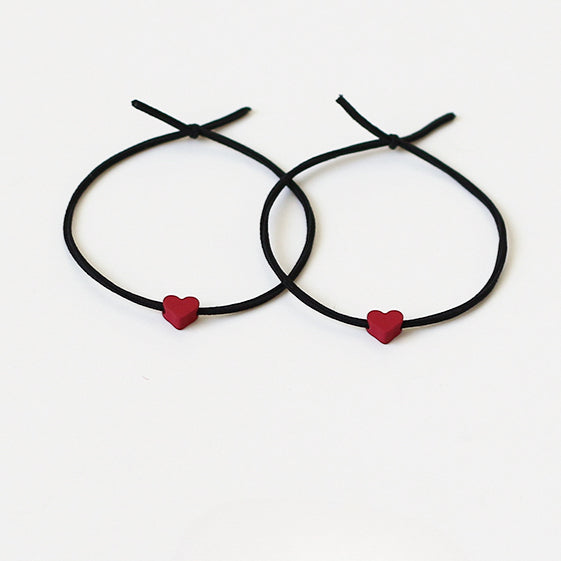 Heart Hair Ties For Couples, Two-In-One And Stylish For Women And Men To Tie Hair