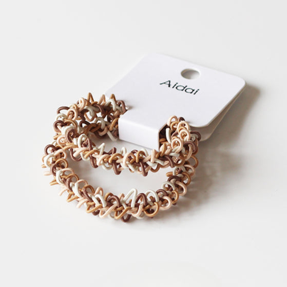 Openwork Knit Hair Ties, Durable And Stylish For Women To Style Hair