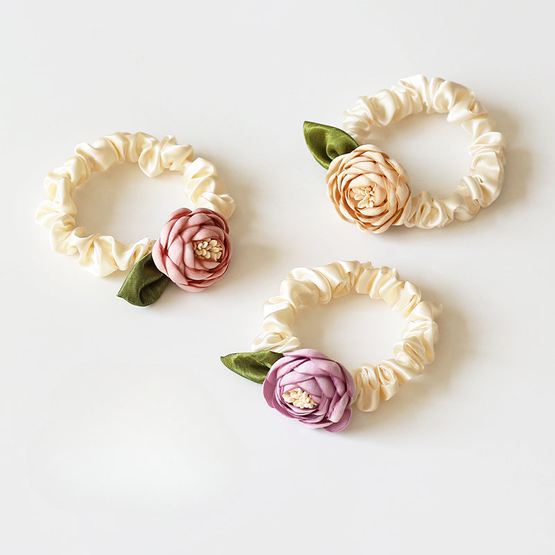 Rose Hair Tie, 2024 New High-end Stylish Hair Loop,Graceful Elastic for Women's Hairstyles