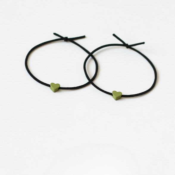 Heart Hair Ties For Couples, Two-In-One And Stylish For Women And Men To Tie Hair