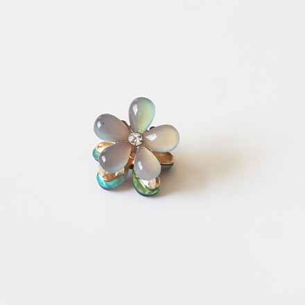 Faux Crystal Mini Claw Clips - Trendy Elegant Small Shark Clips, Bang Clips and Hair Accessories