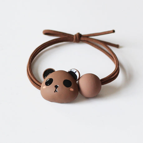 Panda Hair Tie Women Simple Elegant Trendy Elastic Durable Ponytail Band