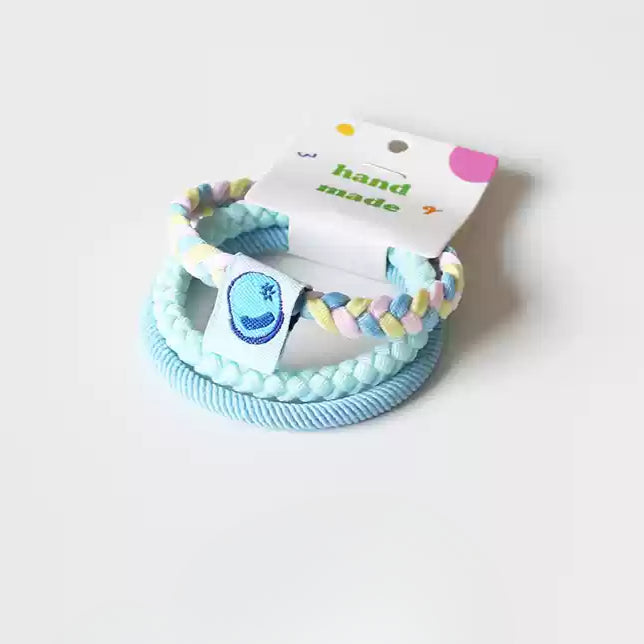 Candy-Colored Hair Ties Cute Trendy Korean Japanese Minimalist Hairbands Women