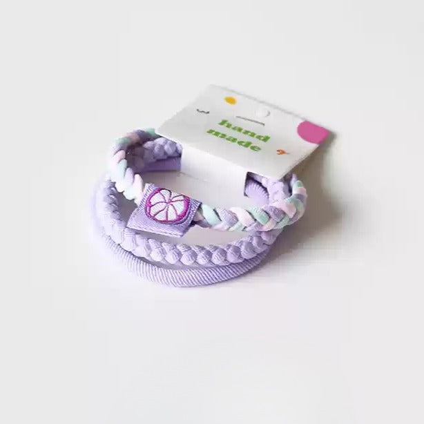 Candy-Colored Hair Ties Cute Trendy Korean Japanese Minimalist Hairbands Women