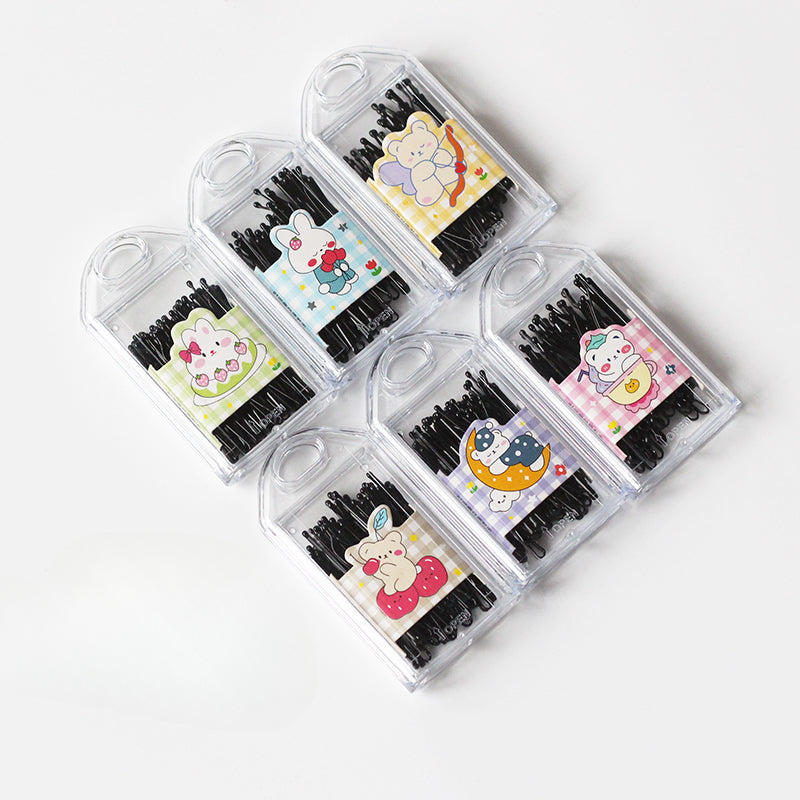 Black Hair Clips Simple And Stylish Hair Accessories Perfect For Bangs Or Stray Hair